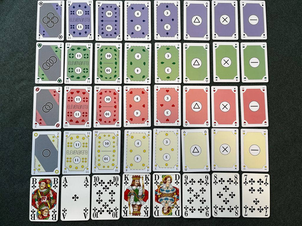 Assorted Playing Cards Array