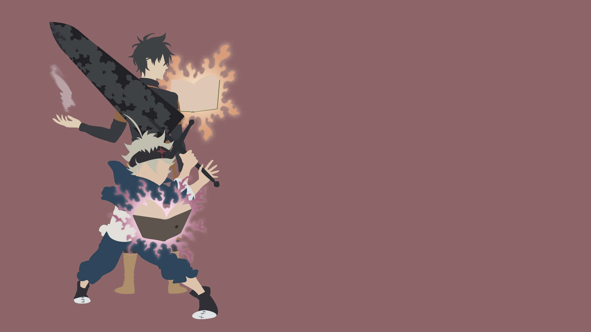 Asta And Yuno Black Clover 4k Casting Grimoire Powers