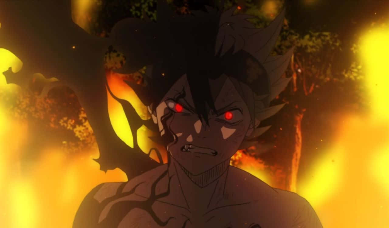 Asta Black Clover 4k Angry Demon Form Fire