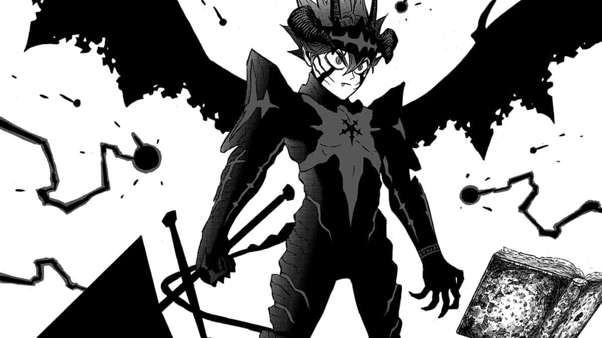 Asta Demon Form In Black Clover Background
