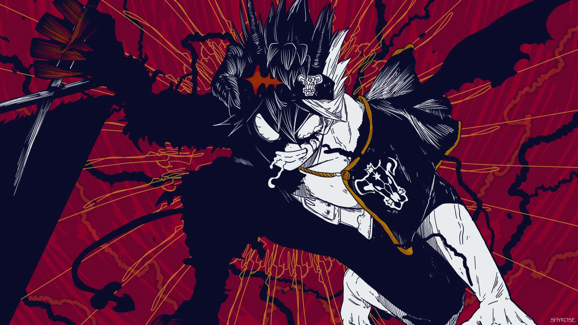 Asta Unleashes His Devilish Powers In Black Clover Background