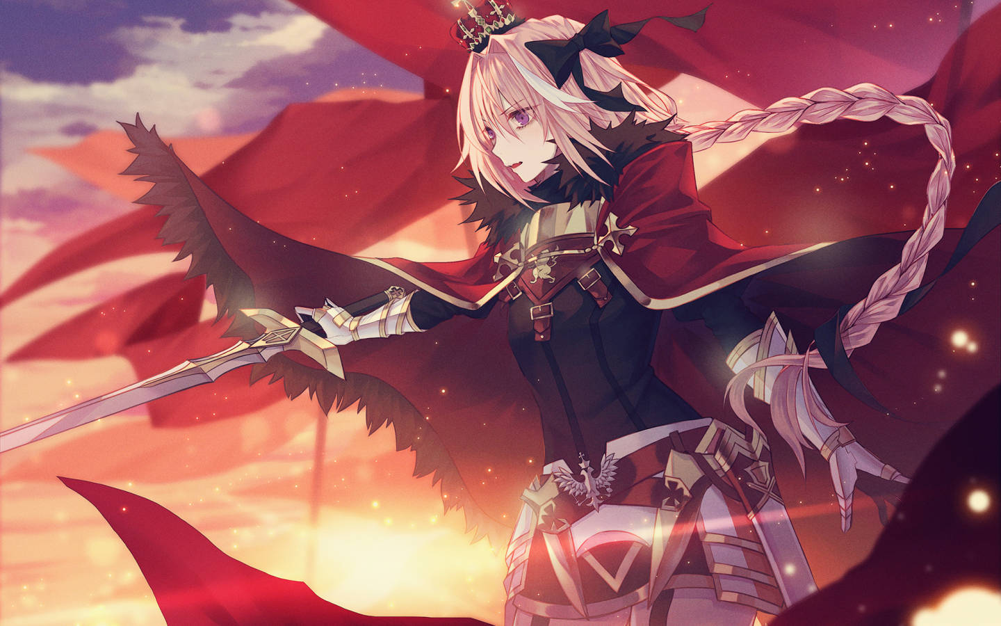 Astolfo In Red Cape Background
