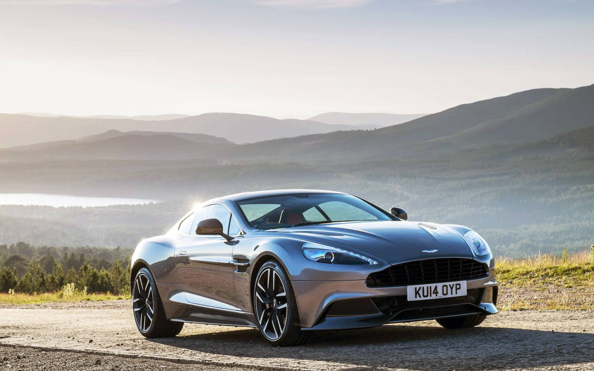 Aston Martin Vanquish Silver Background