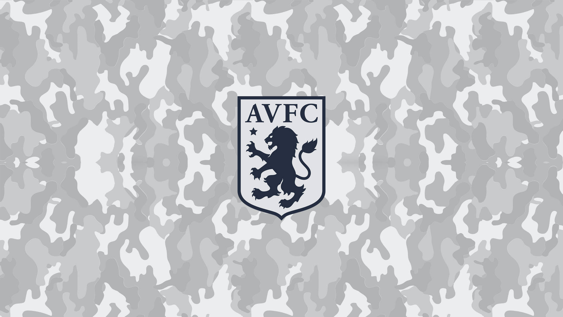 Aston Villa Logo On Camouflage Background