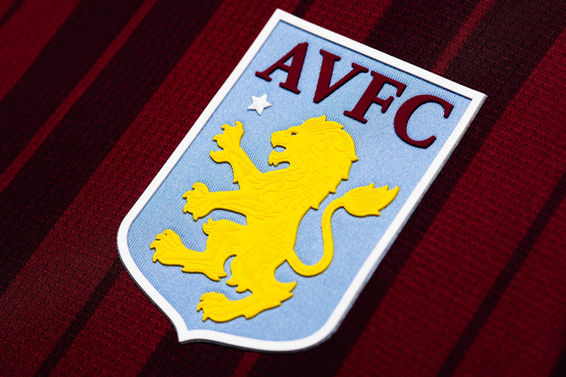 Aston Villa Official Team Kit And Logo Background