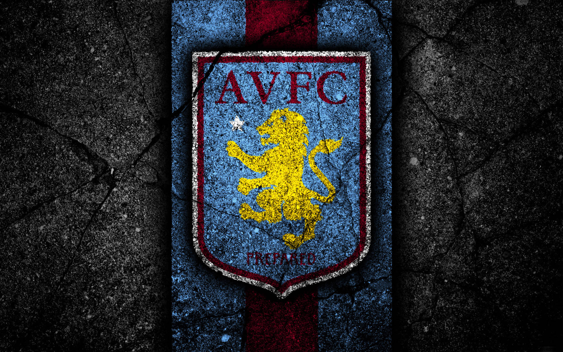 Aston Villa Rocking Logo Art Background