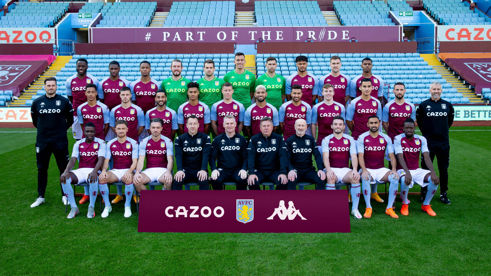 Aston Villa's Squad Photo Background