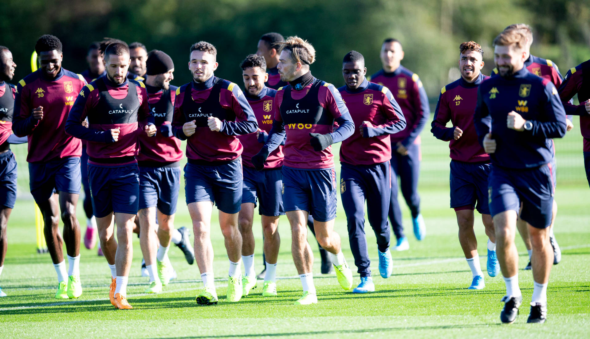 Aston Villa Training Session Background
