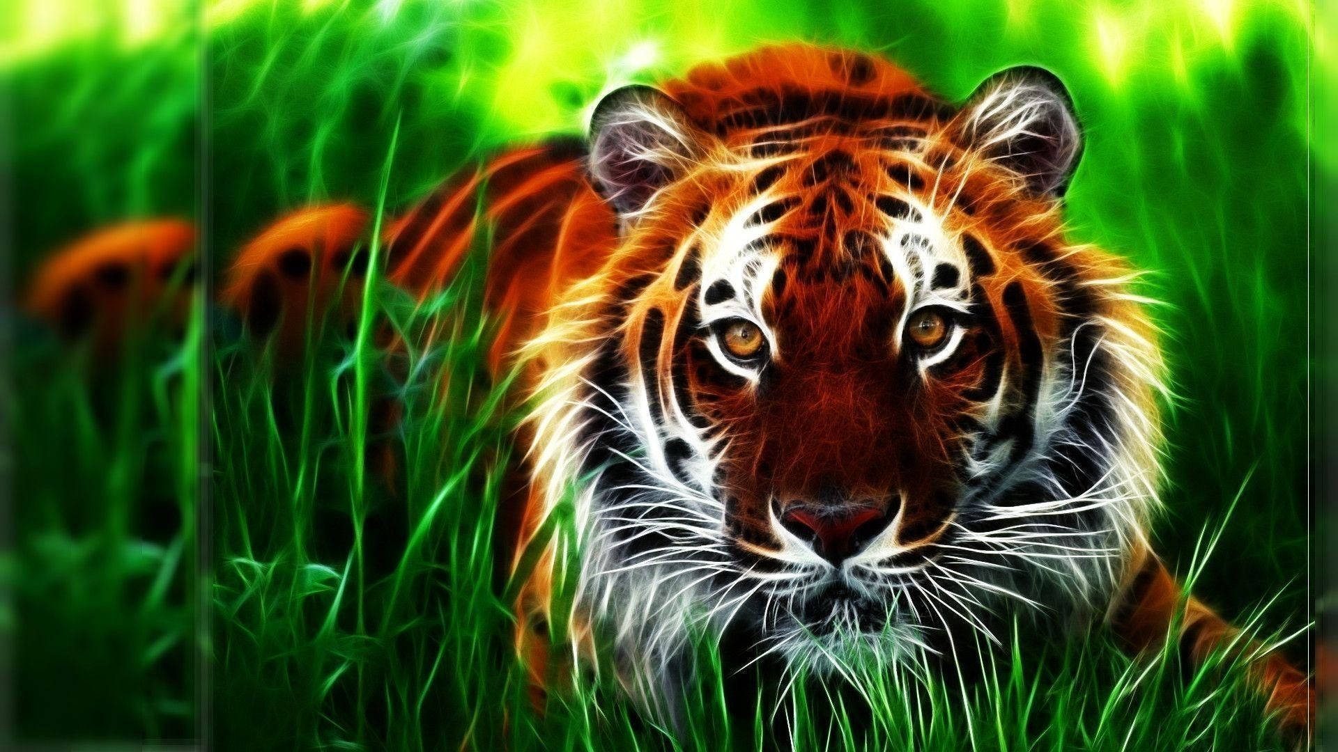 Astonishing Live 3d Roaring Tiger Art