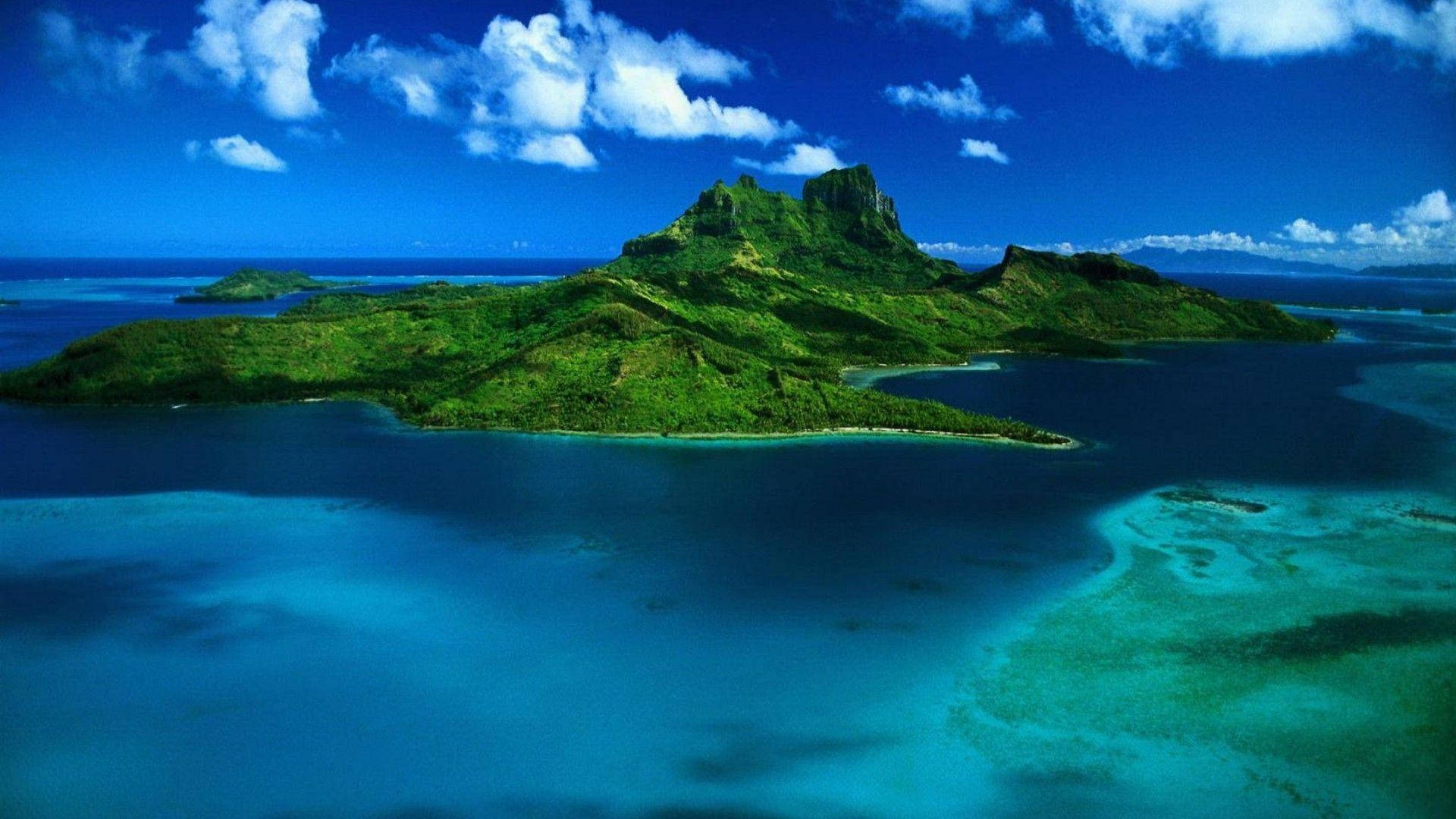 Astonishing Tropical Island Background