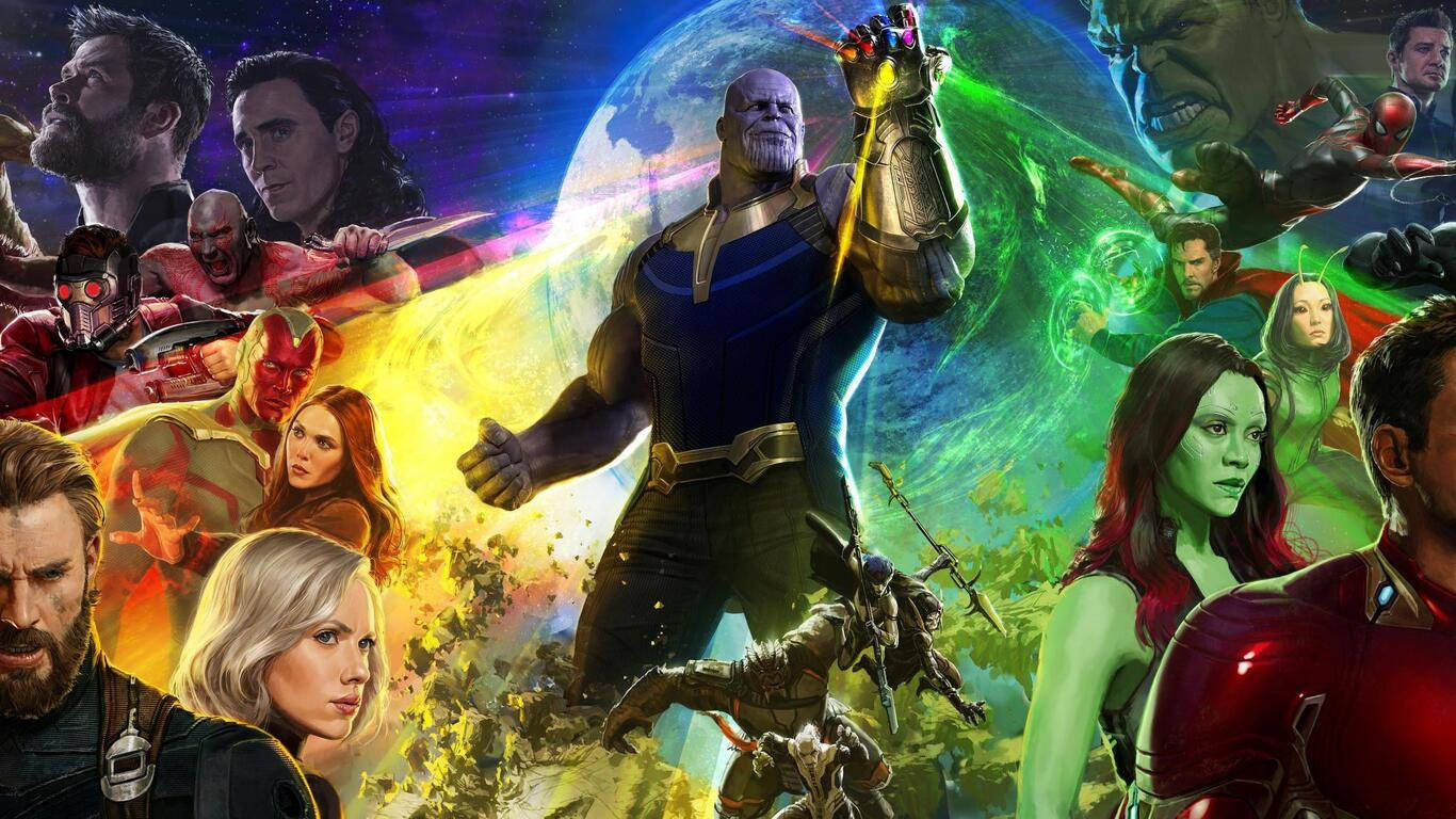 Astounding 4k Visualization Of The Marvel Avengers Team Background