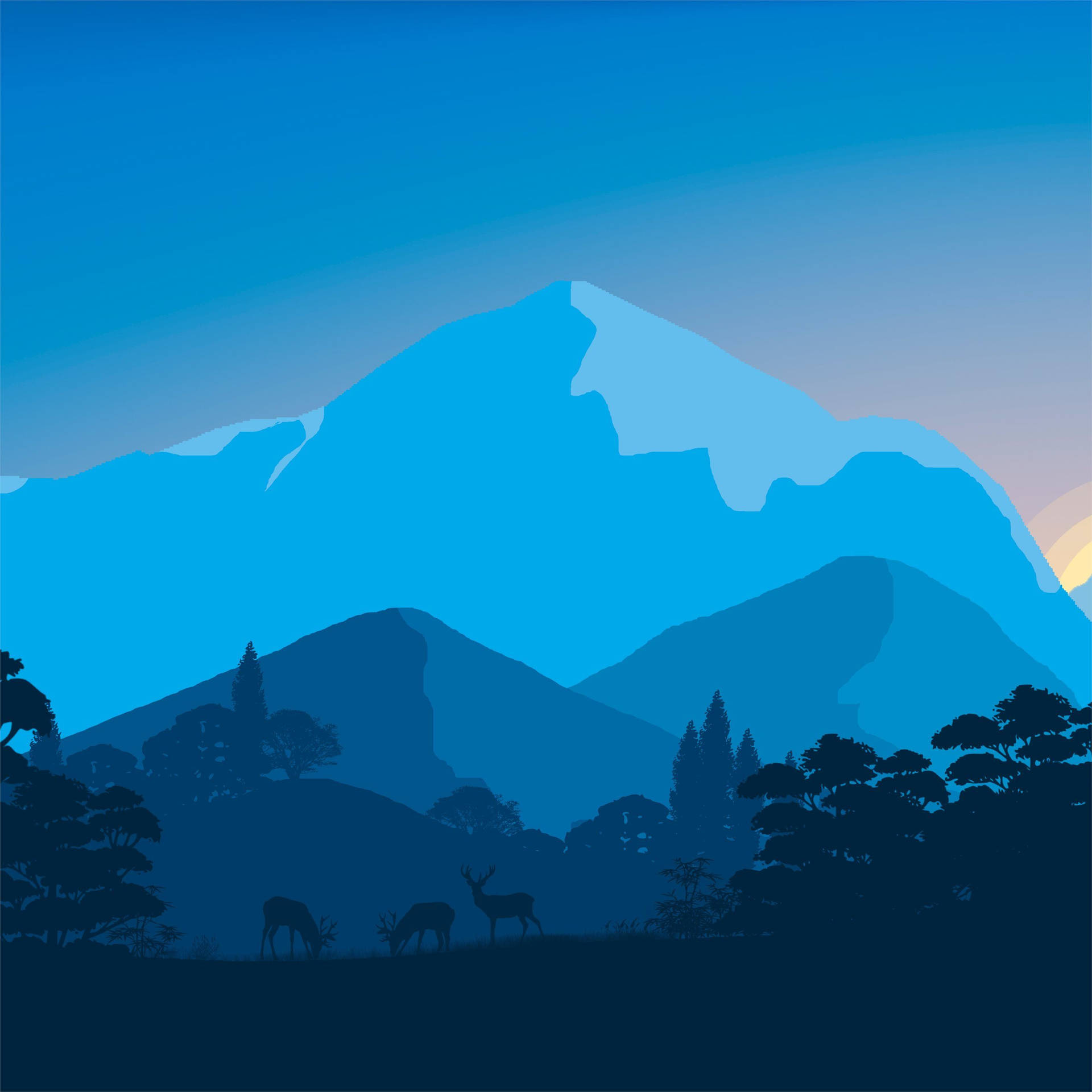 Astounding Best Ipad Displayed Against Majestic Blue Mountains Background