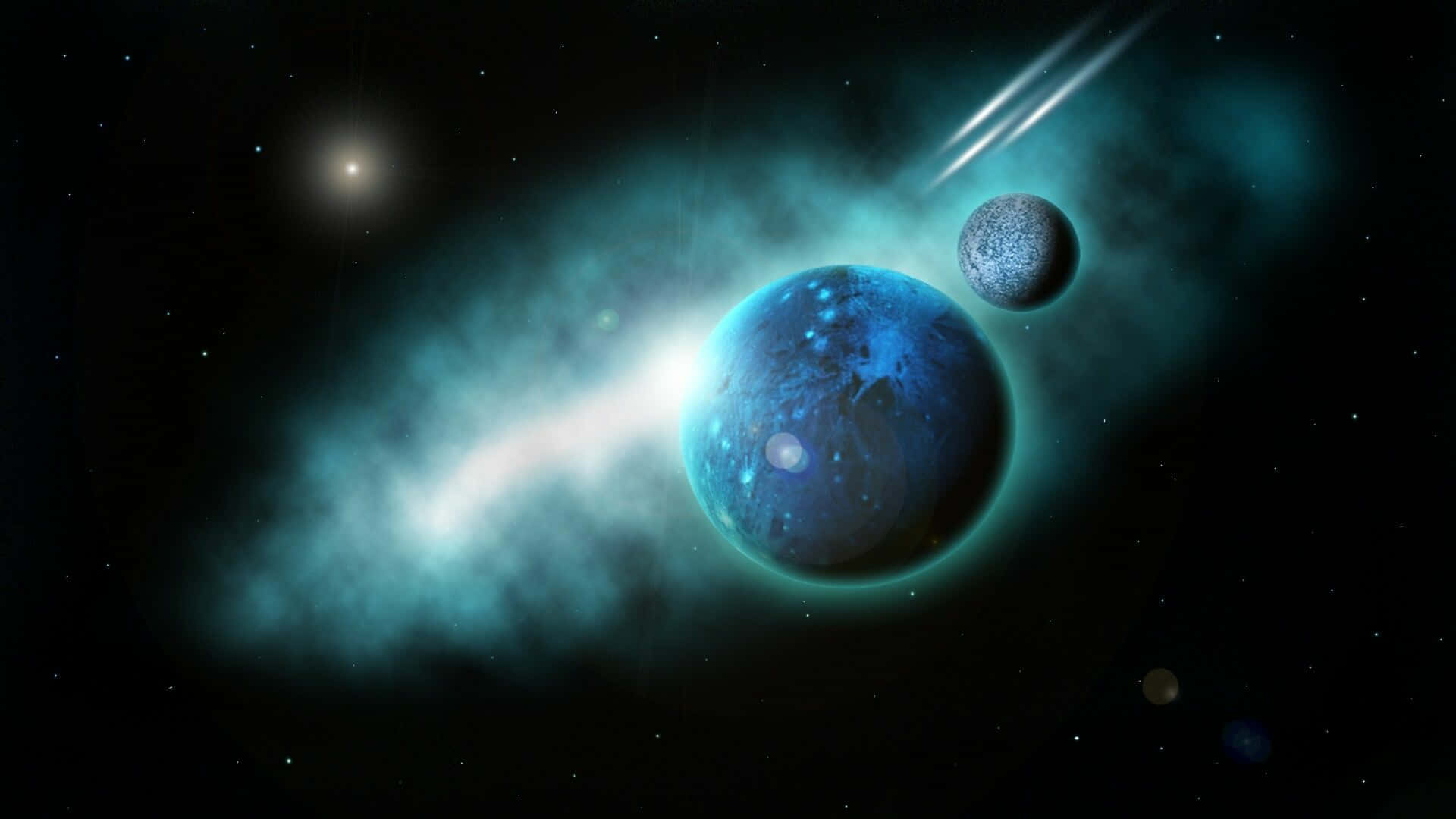 Astounding View From Space Of The Beautiful Planet Earth Background