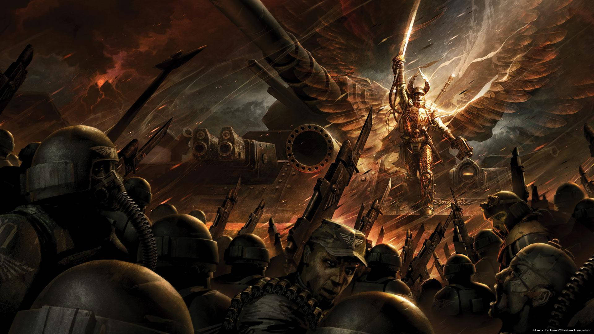 Astra Militarum Cadians In Battle Warhammer 40k Background