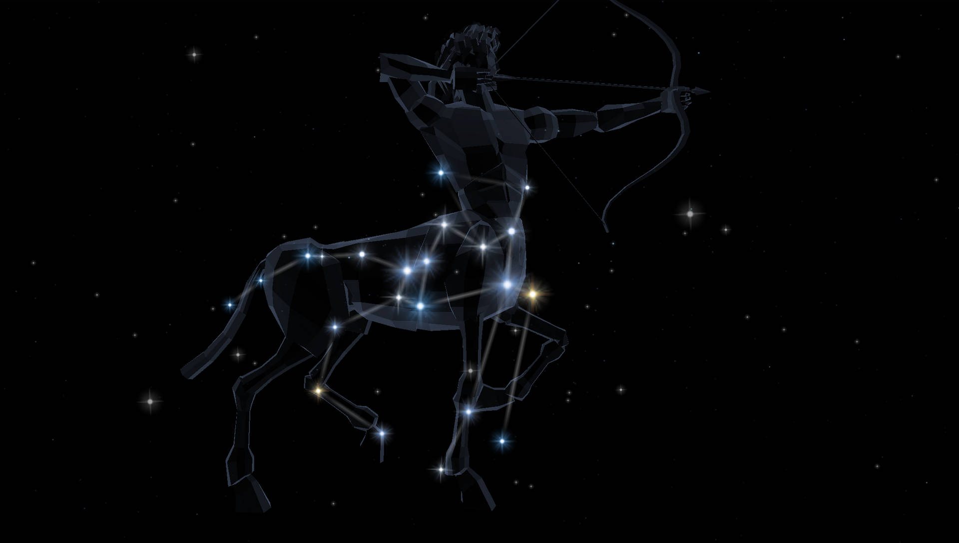 Astrological Sagittarius Zodiac Archer Background