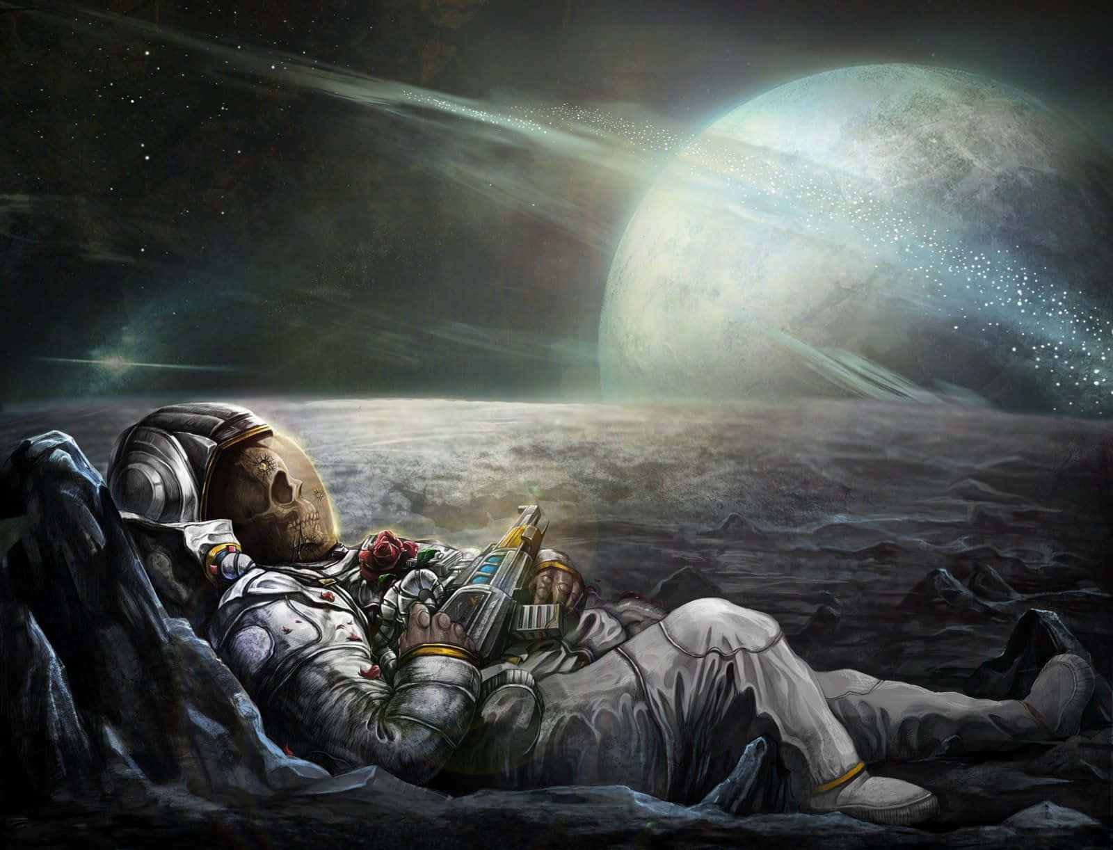 Astronaut Admires The Beauty Of The Universe