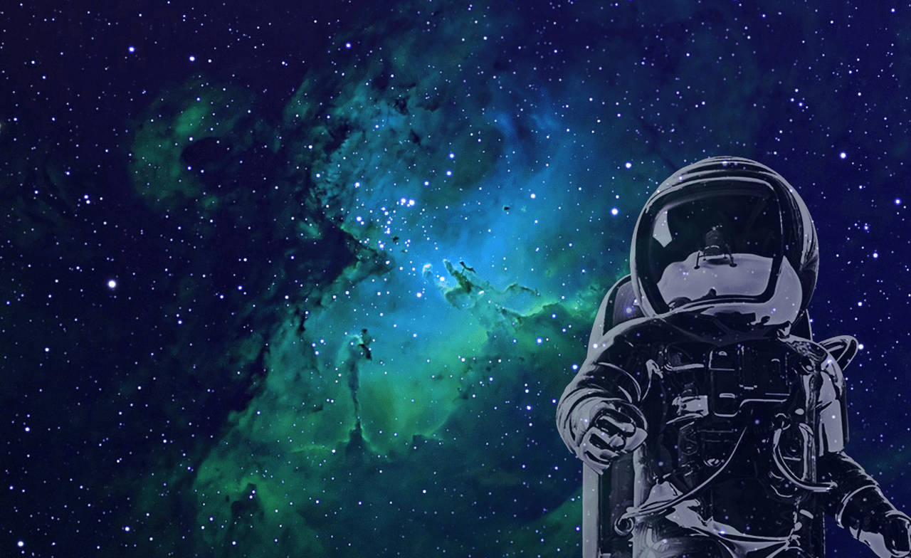 Astronaut Aesthetic Cosmos Background