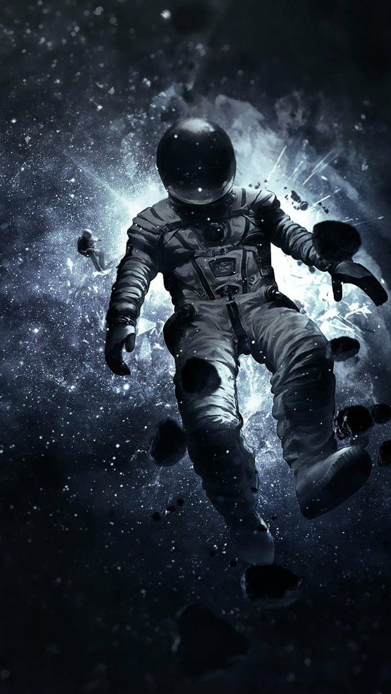 Astronaut Dark Men Phone Background