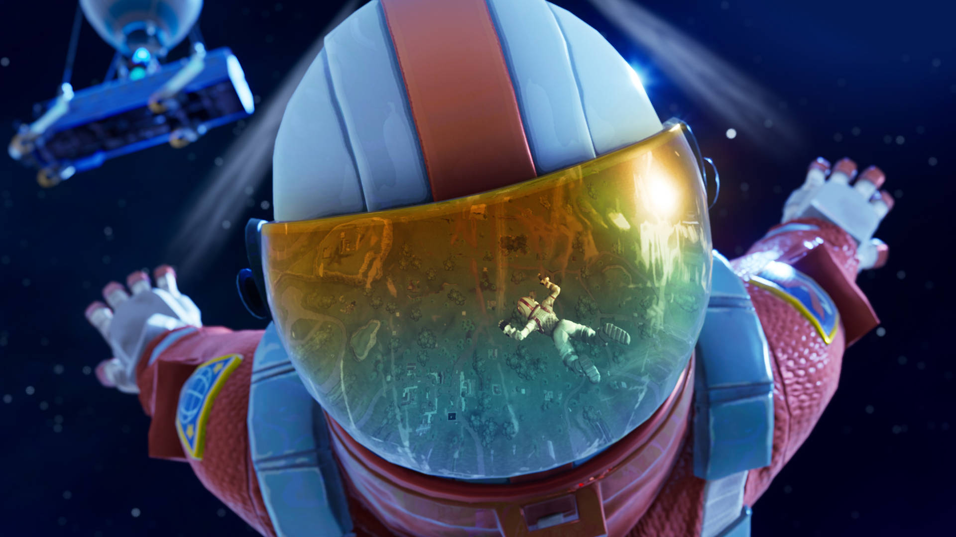 Astronaut Enjoys Epic Victory Leap In Fortnite