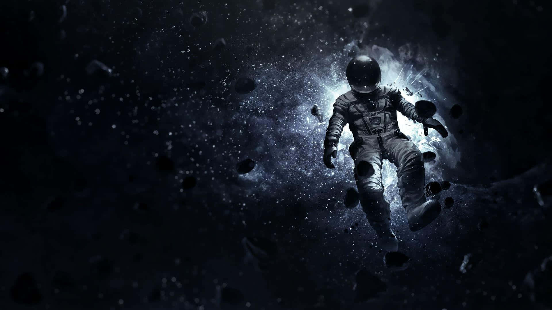 Astronaut Exploring Space Background
