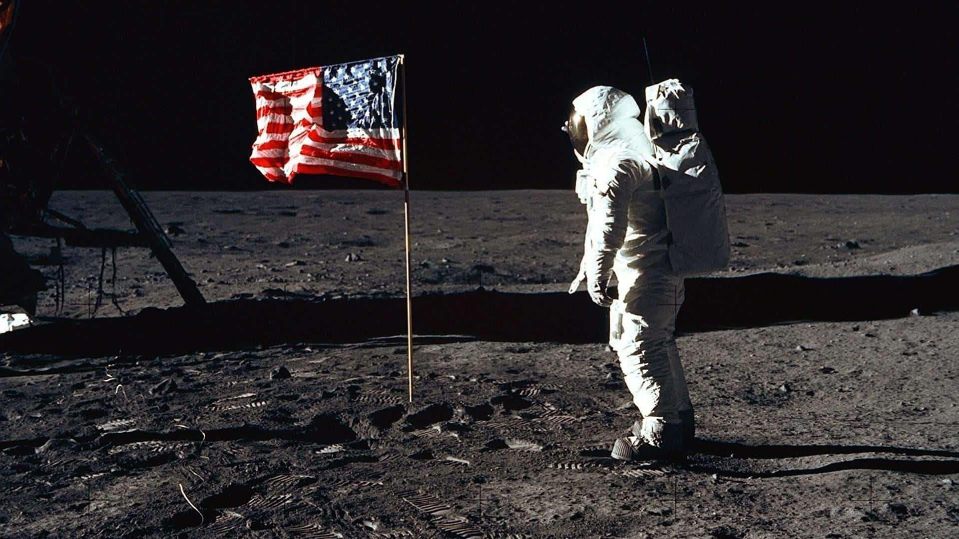 Astronaut Exploring The Depths Of Space Background