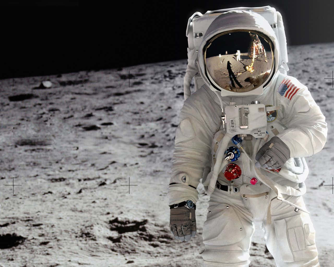 Astronaut Gazing At The Stars Background
