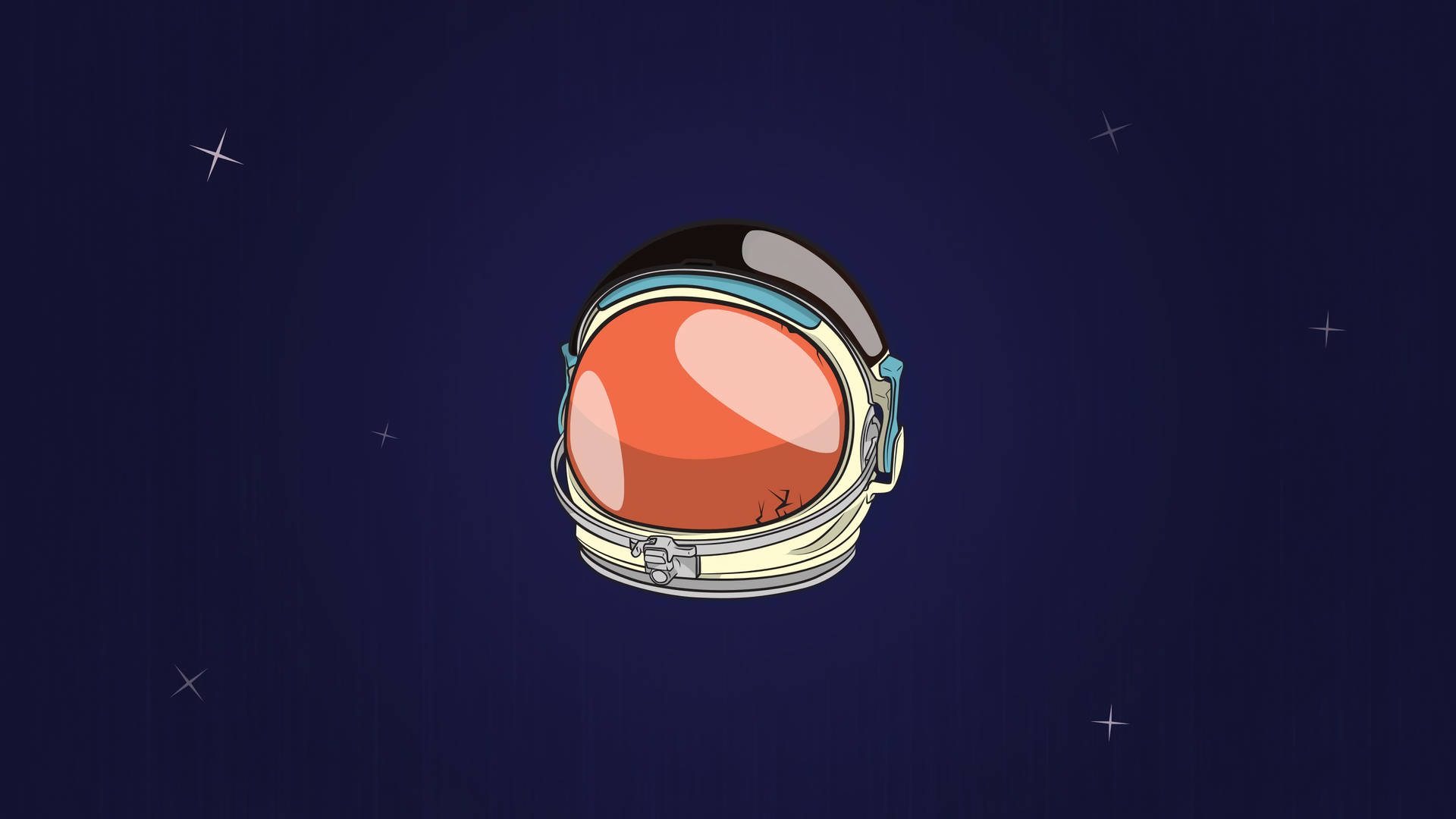 Astronaut Helmet Minimalist Graphic Art