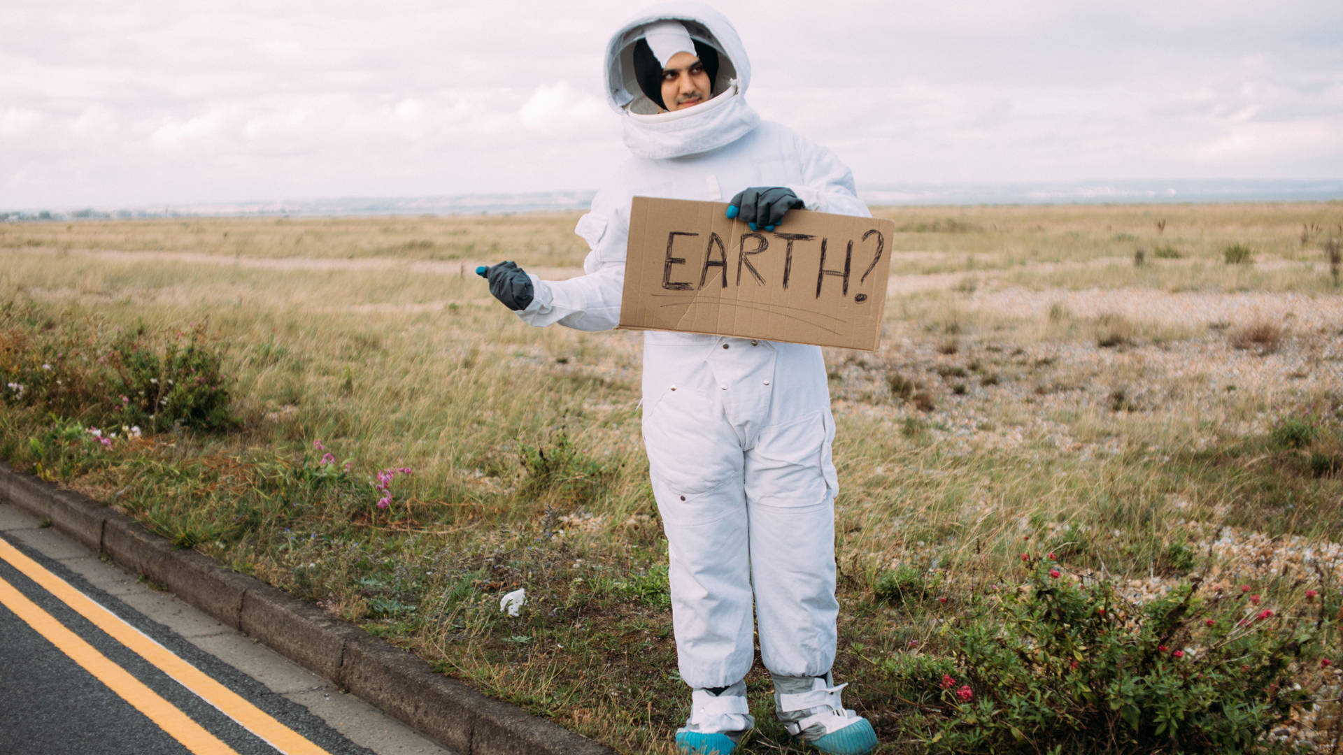 Astronaut Holding Sign Board Photography