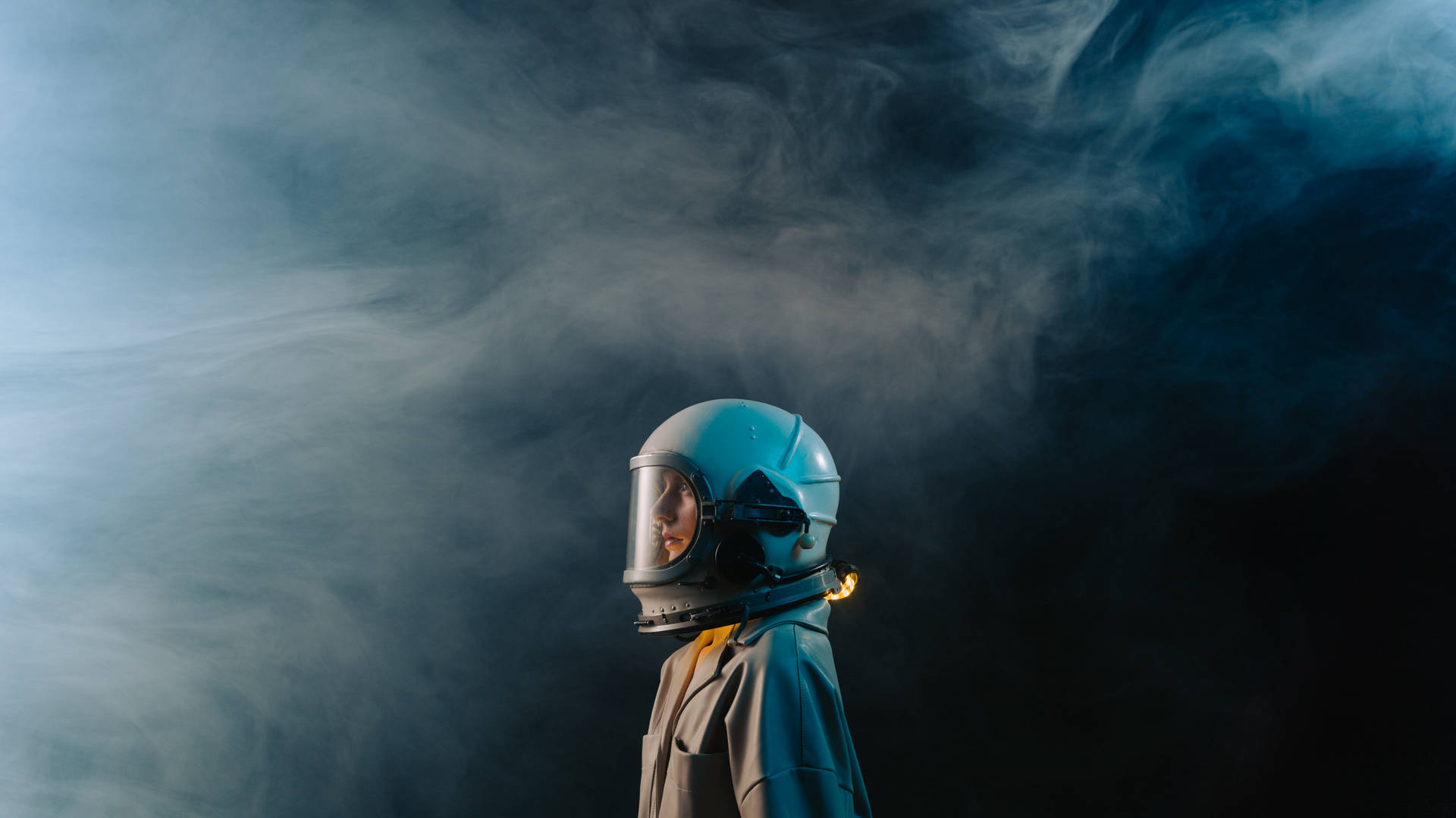 Astronaut In Foggy Space