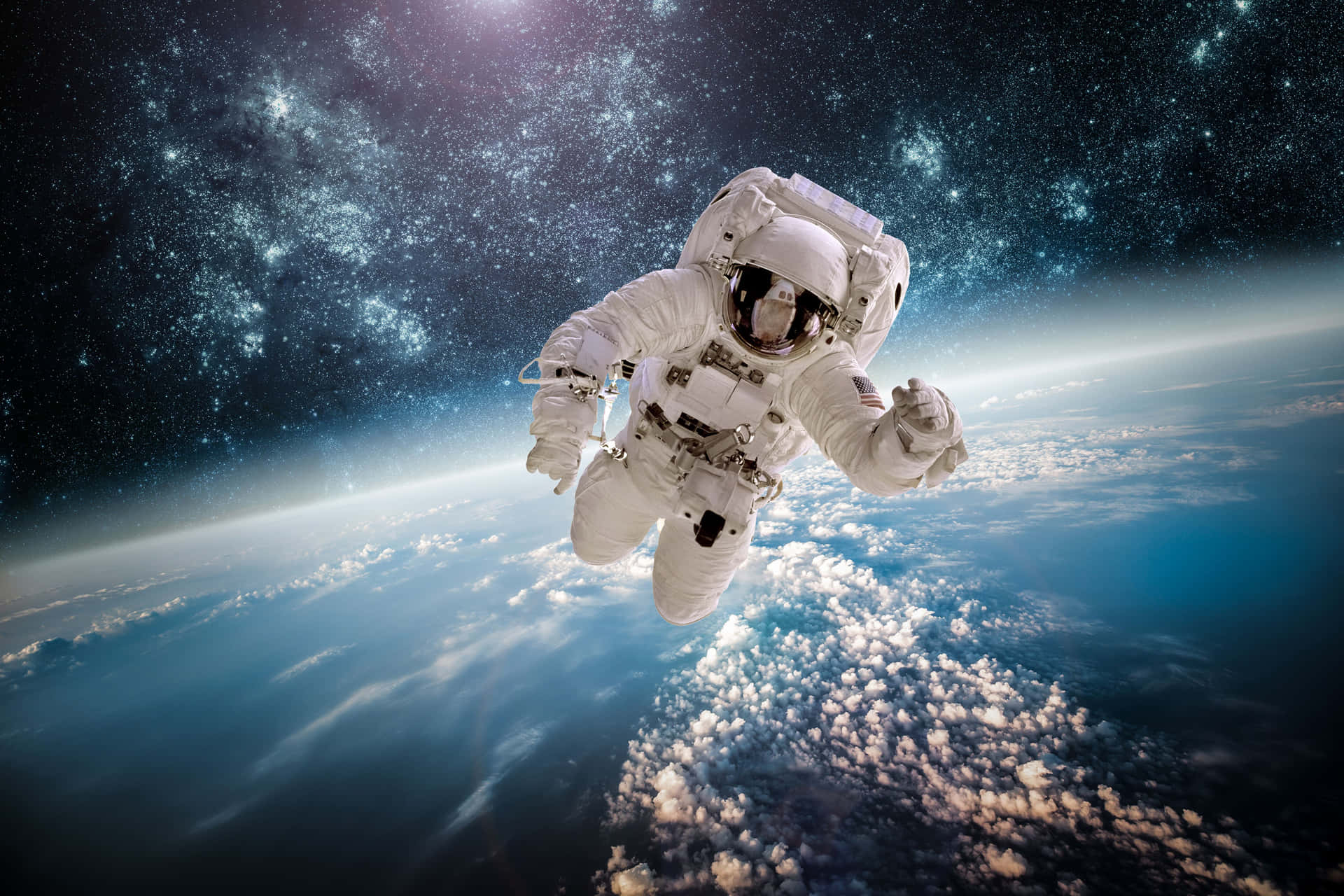 Astronaut In Galaxies Desktop