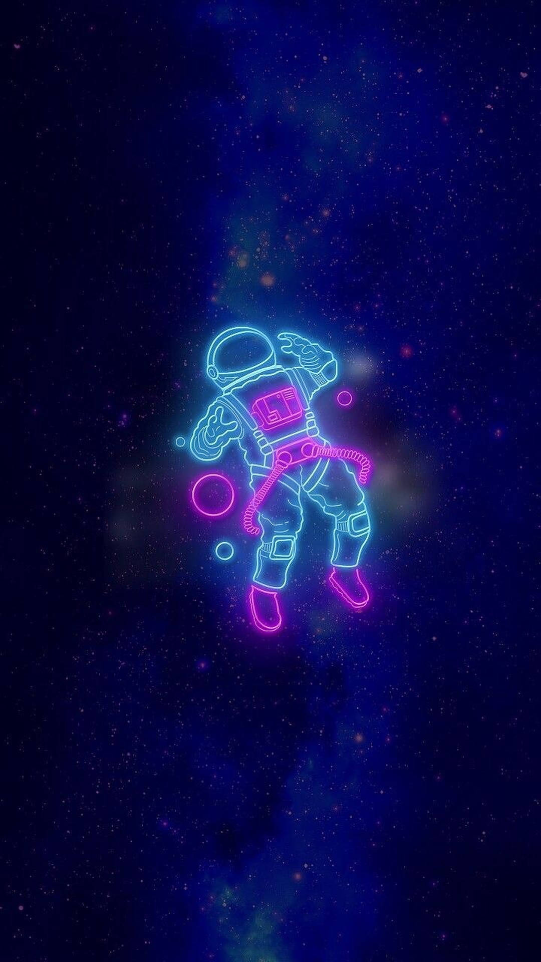 Astronaut Led Light Background