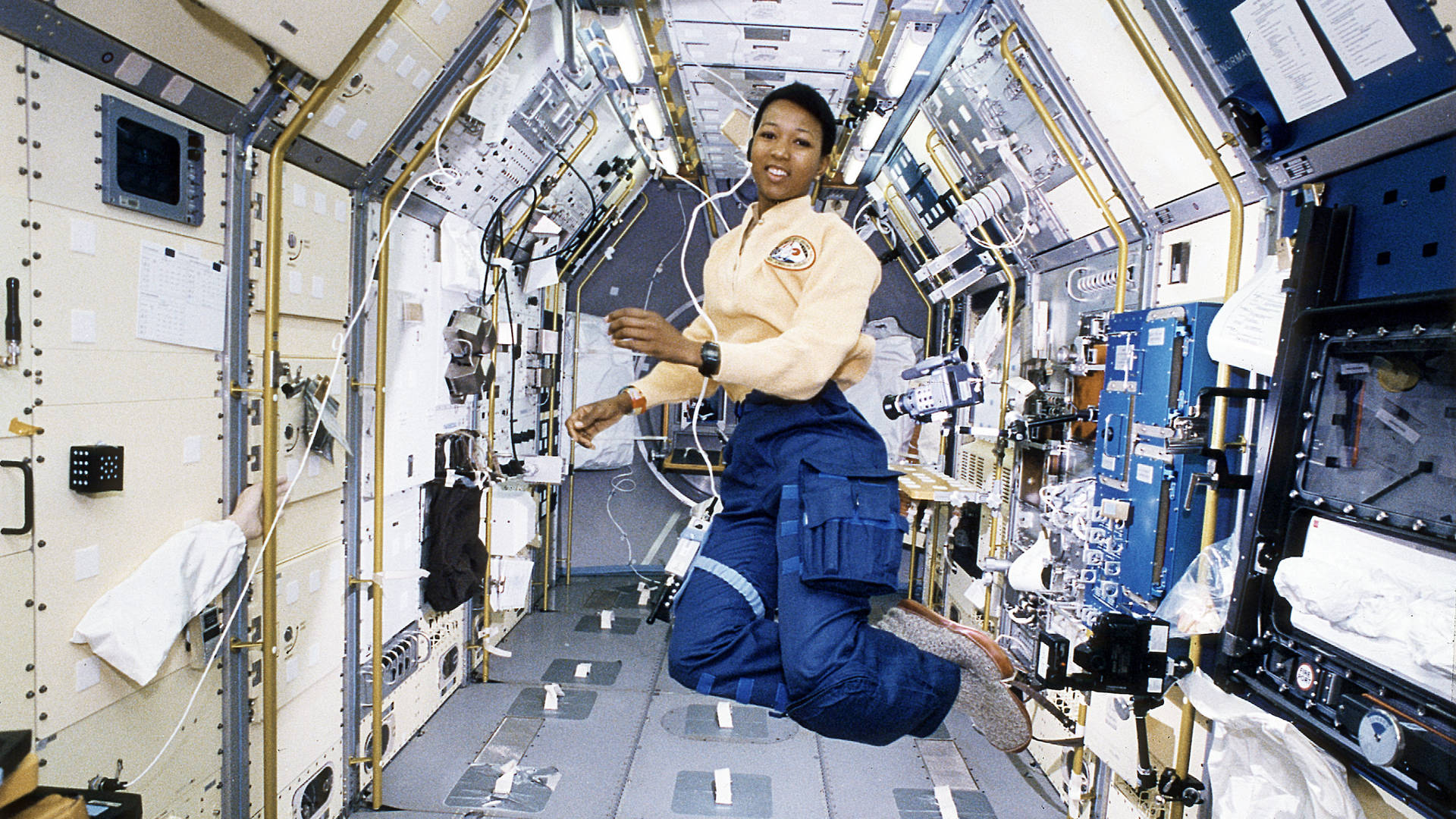 Astronaut Mae Jemison In Space