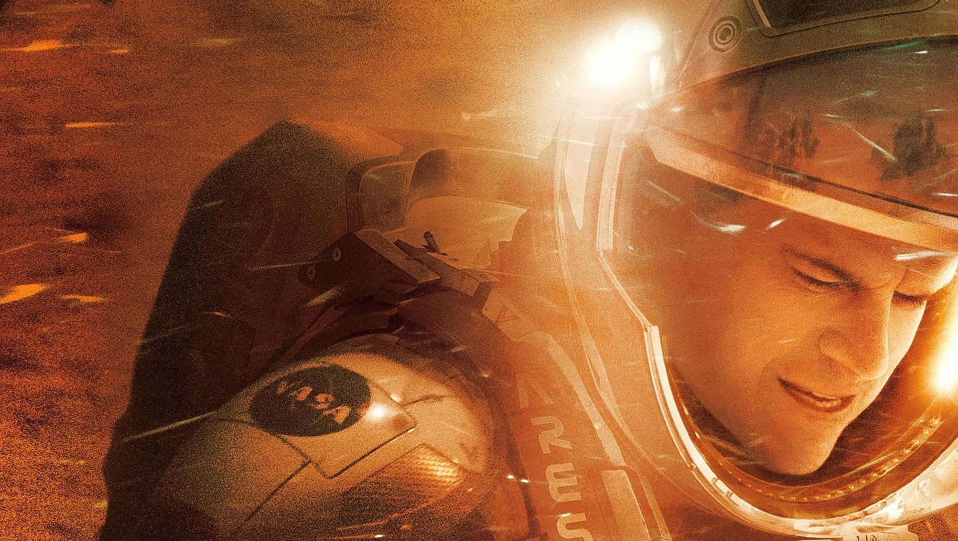 Astronaut On The Martian Surface Background