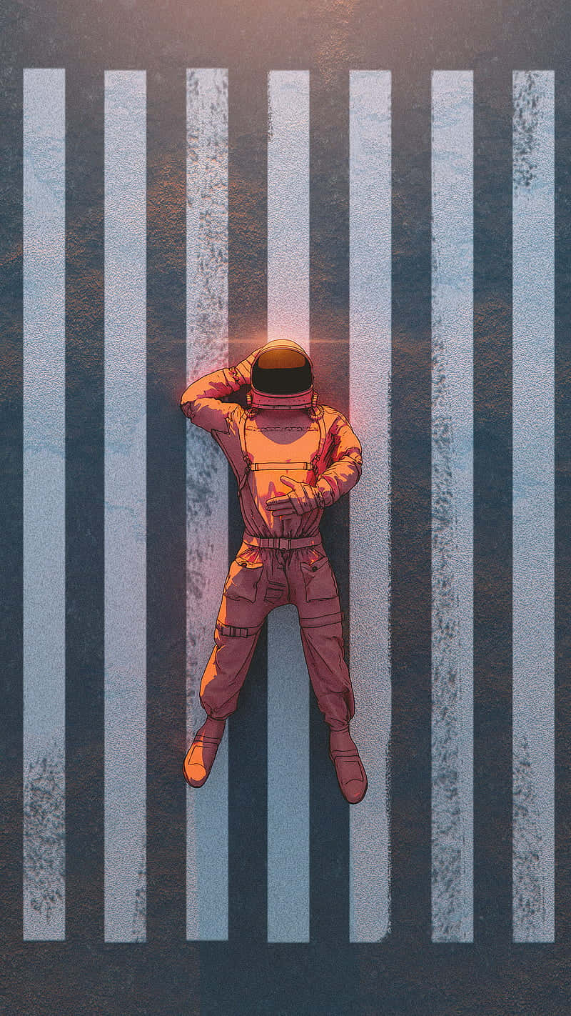 Astronaut's Urban Rest Background