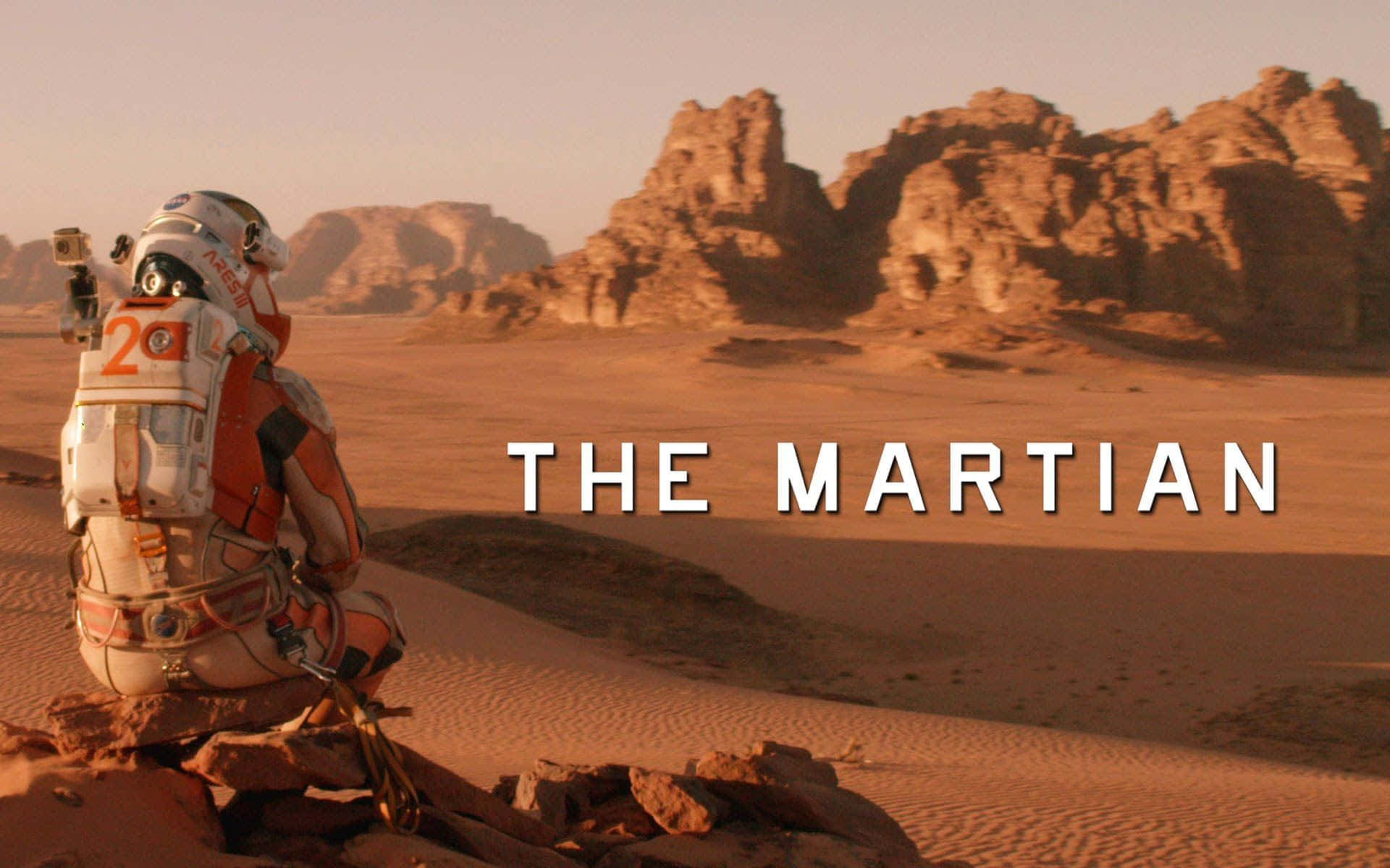Astronaut Stranded On Mars In The Martian Background