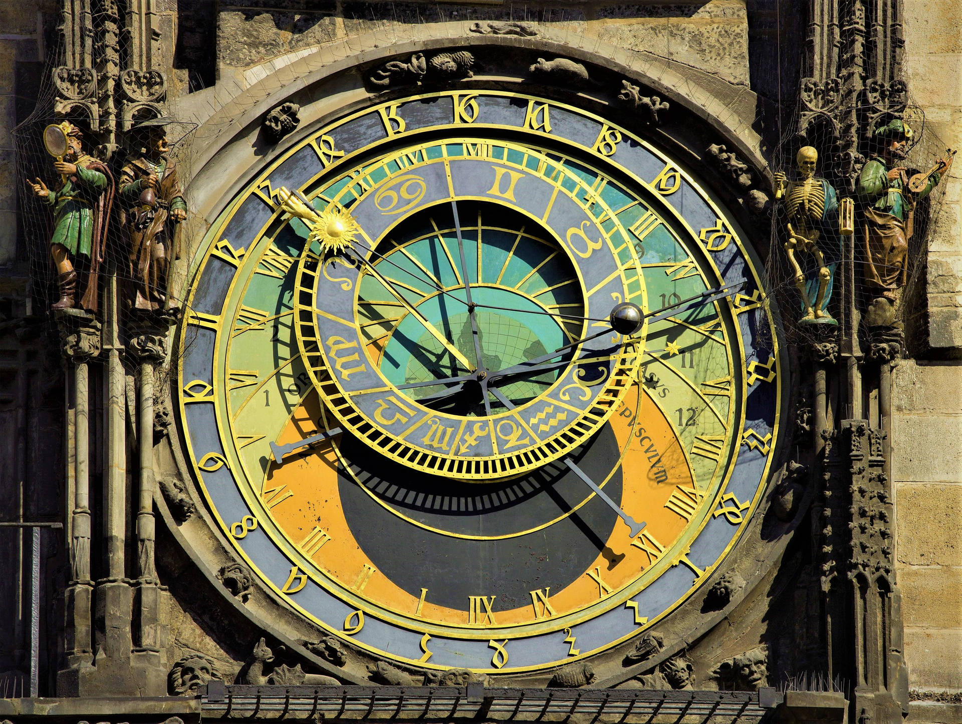 Astronomical Clock Czech Republic Background