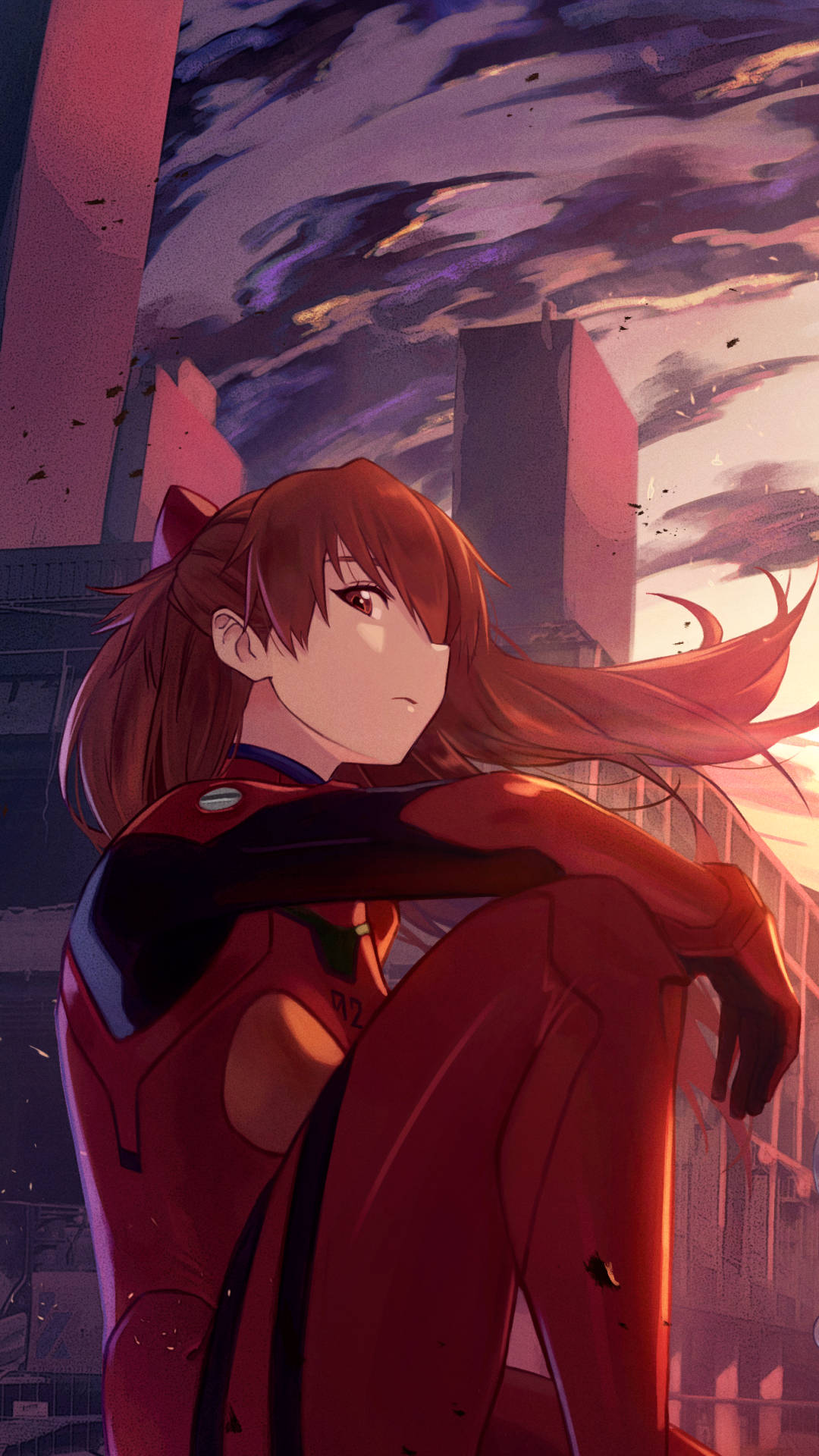 Asuka Soryu Evangelion Phone Background