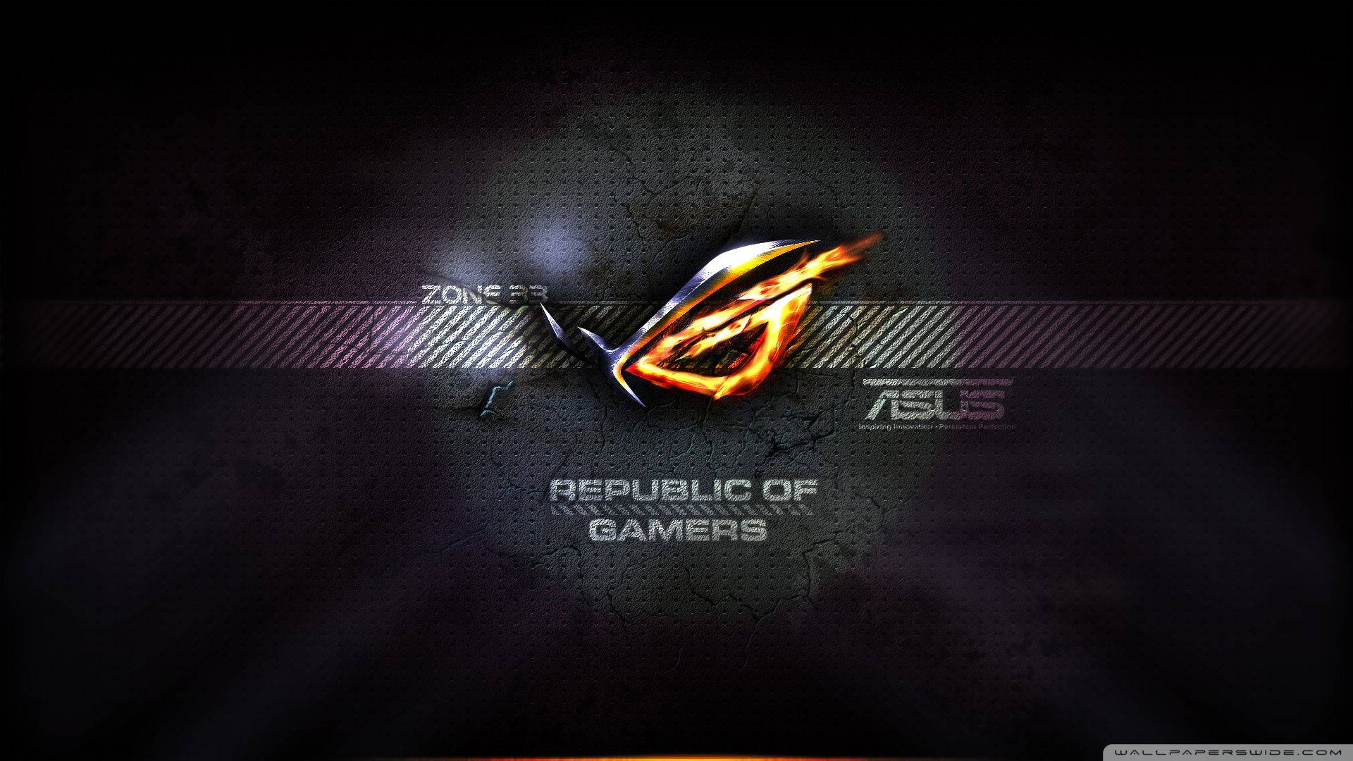 Asus Flaming Rog Logo Background