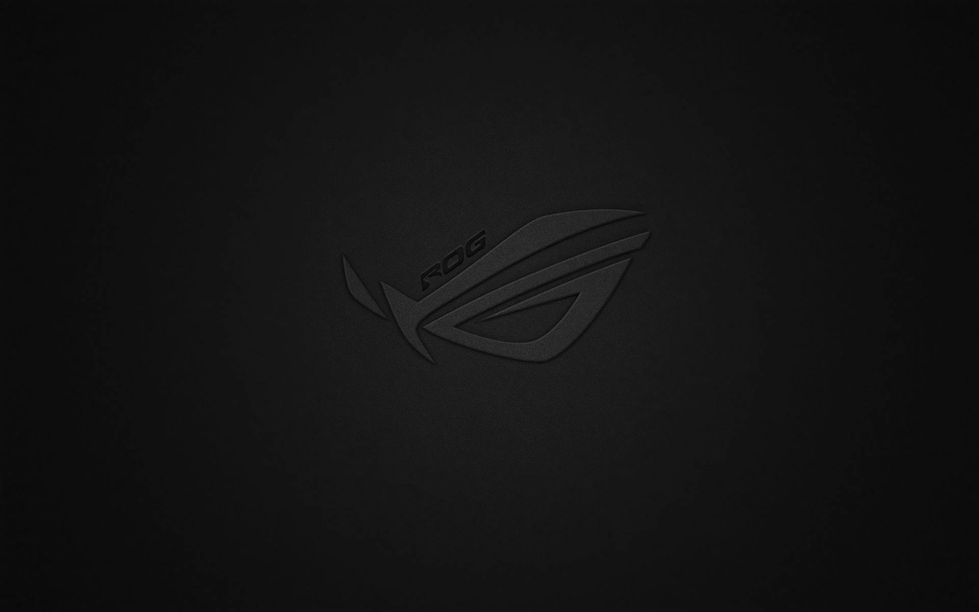 Asus Rog 4k Gaming Black Logo On Black Background