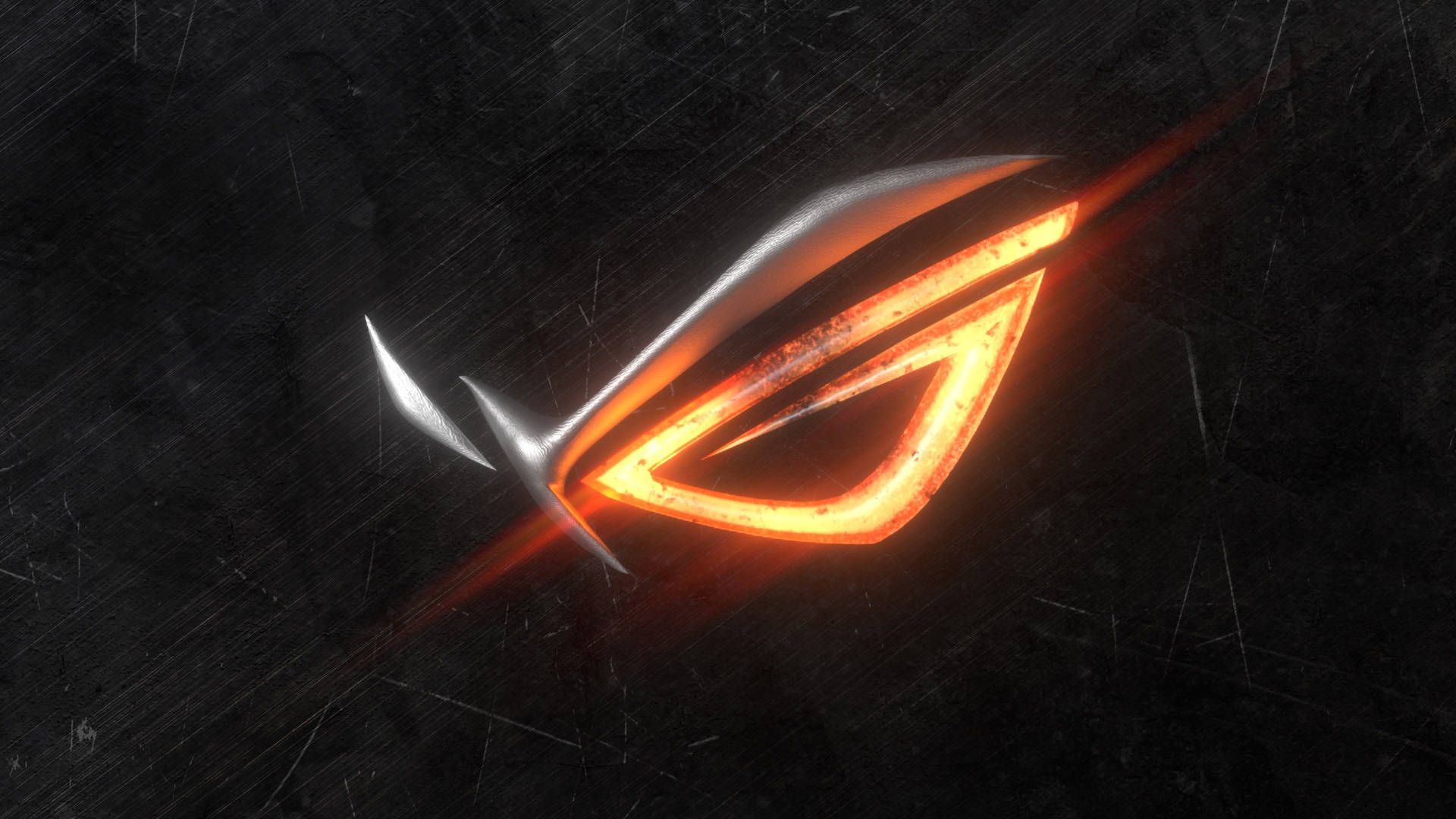 Asus Rog 4k Gaming Burning Logo Background