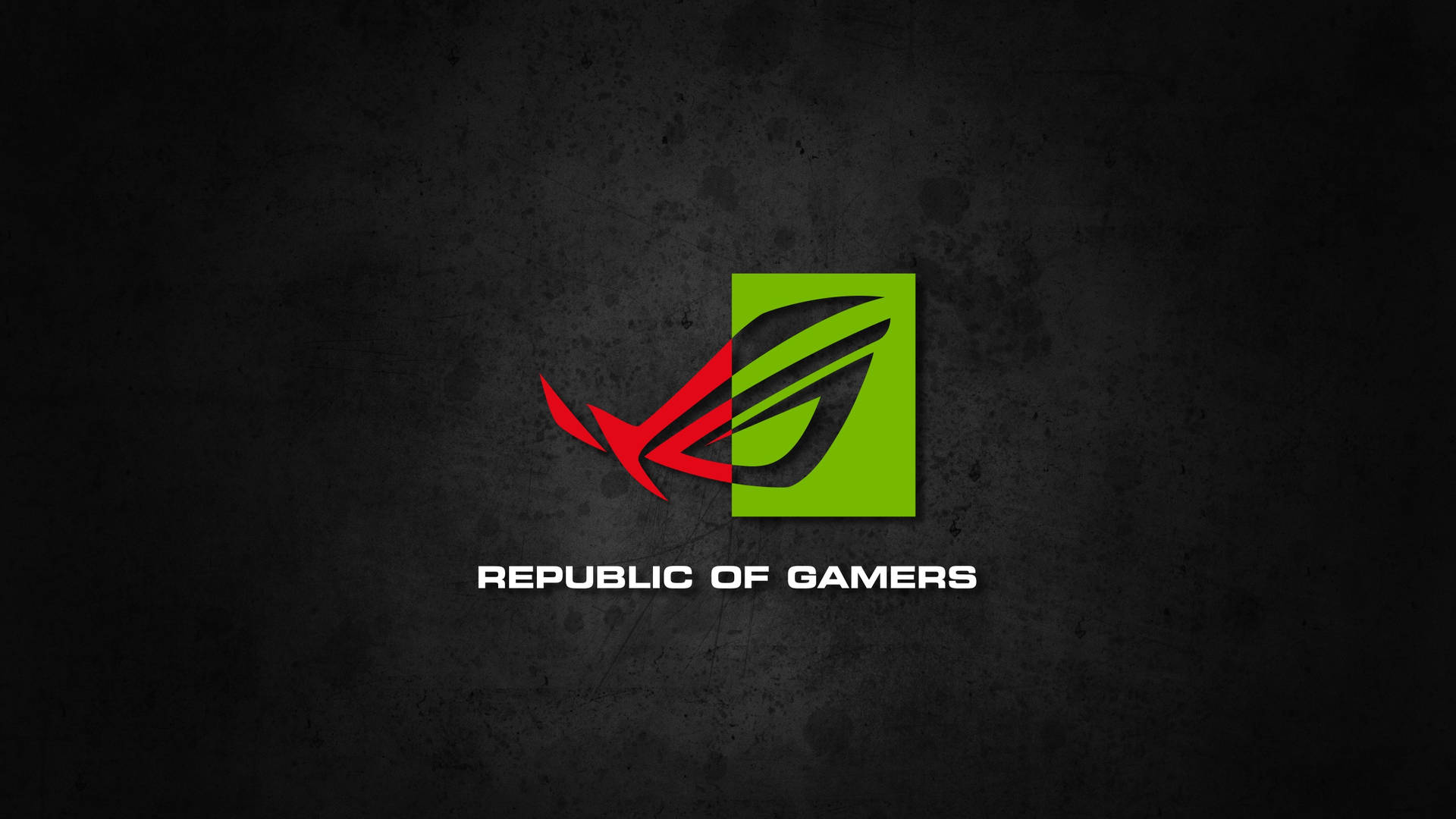 Asus Rog 4k Gaming Half-green Logo Background