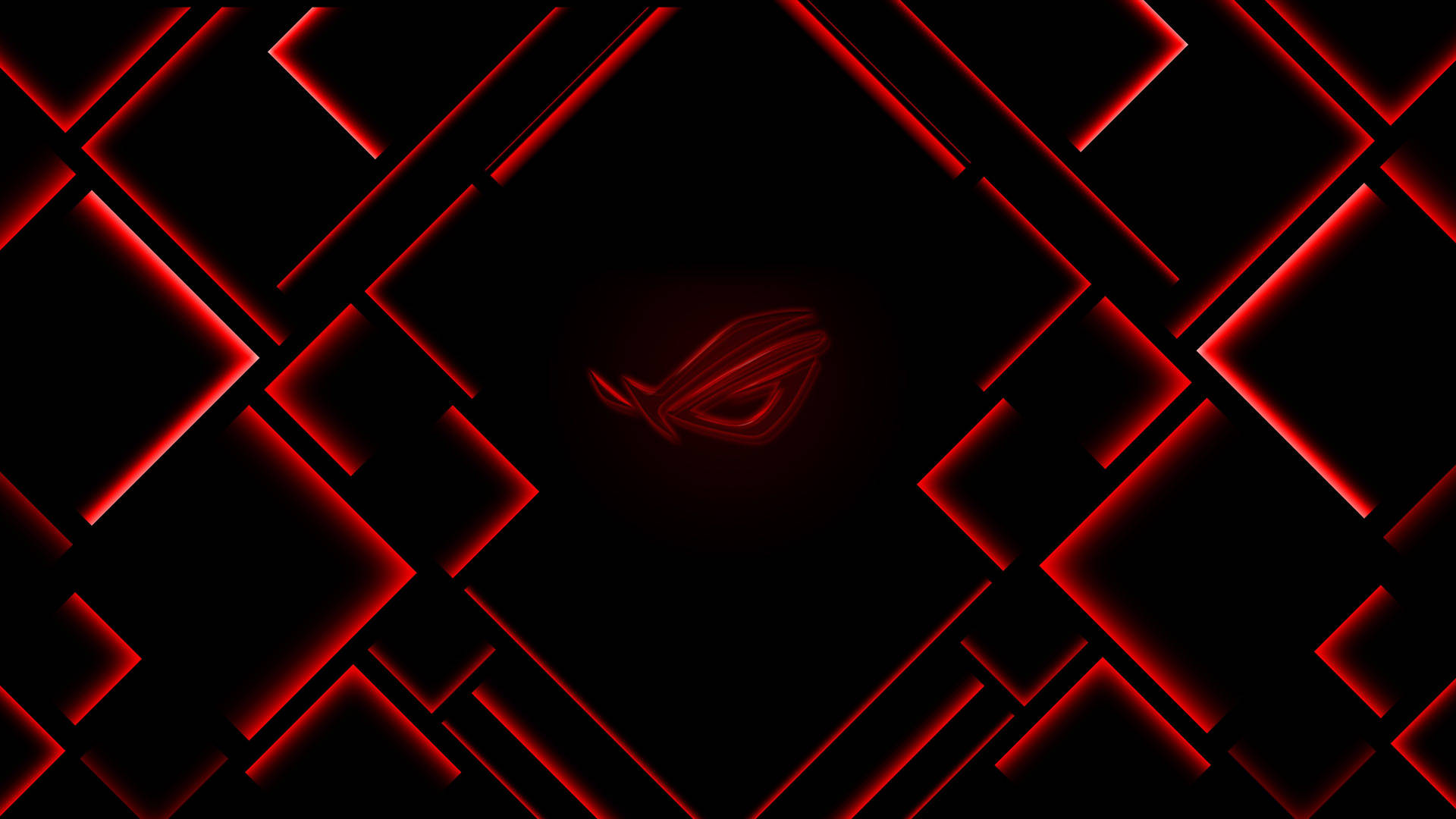 Asus Rog 4k Gaming Logo In Red Diamonds Background