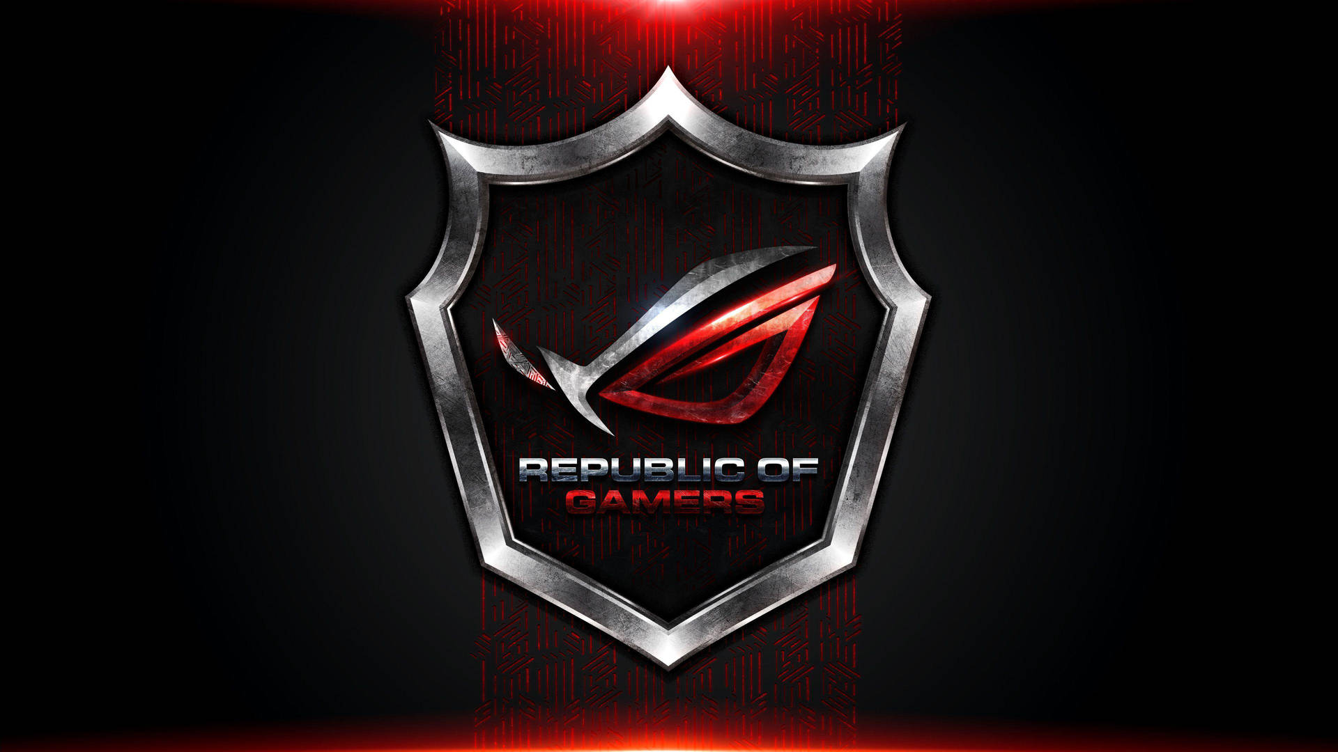 Asus Rog 4k Gaming Logo On Badge Background