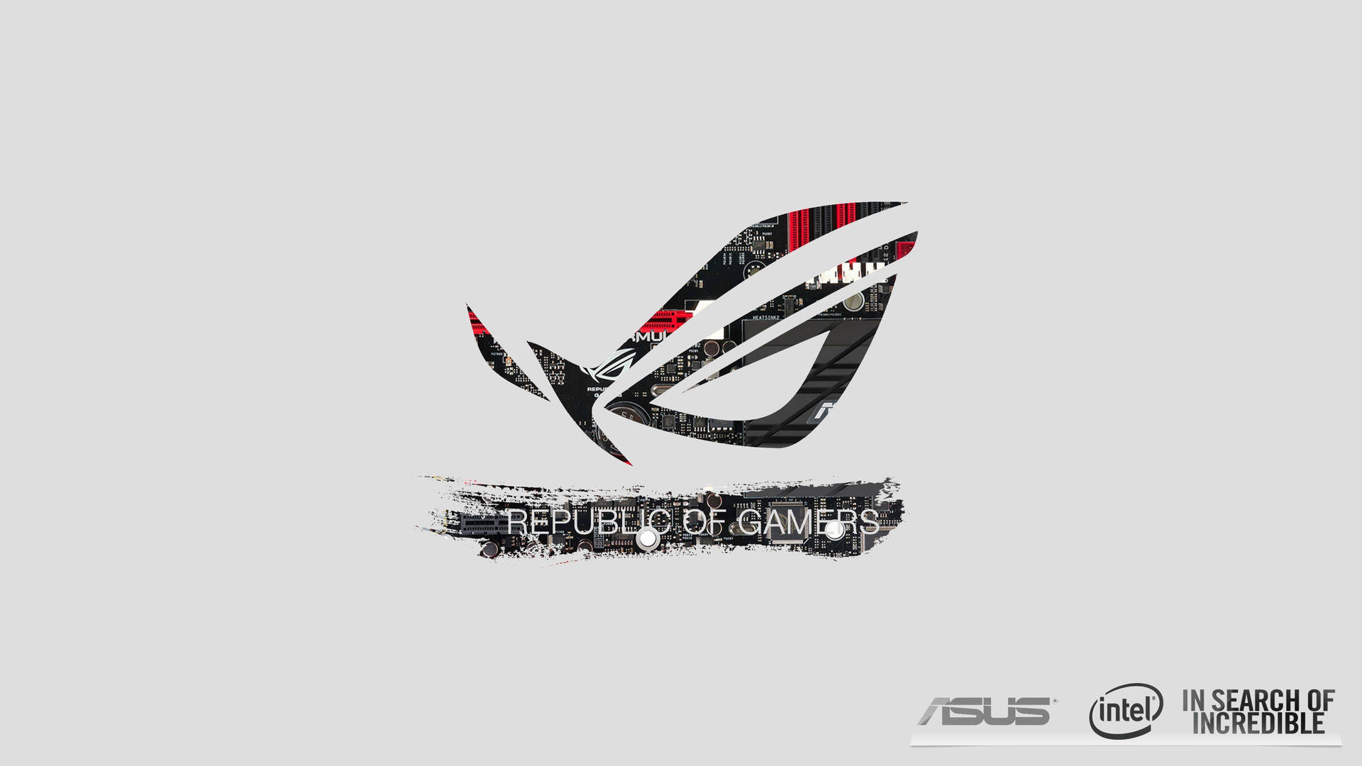 Asus Rog 4k Gaming Logo With Text Background