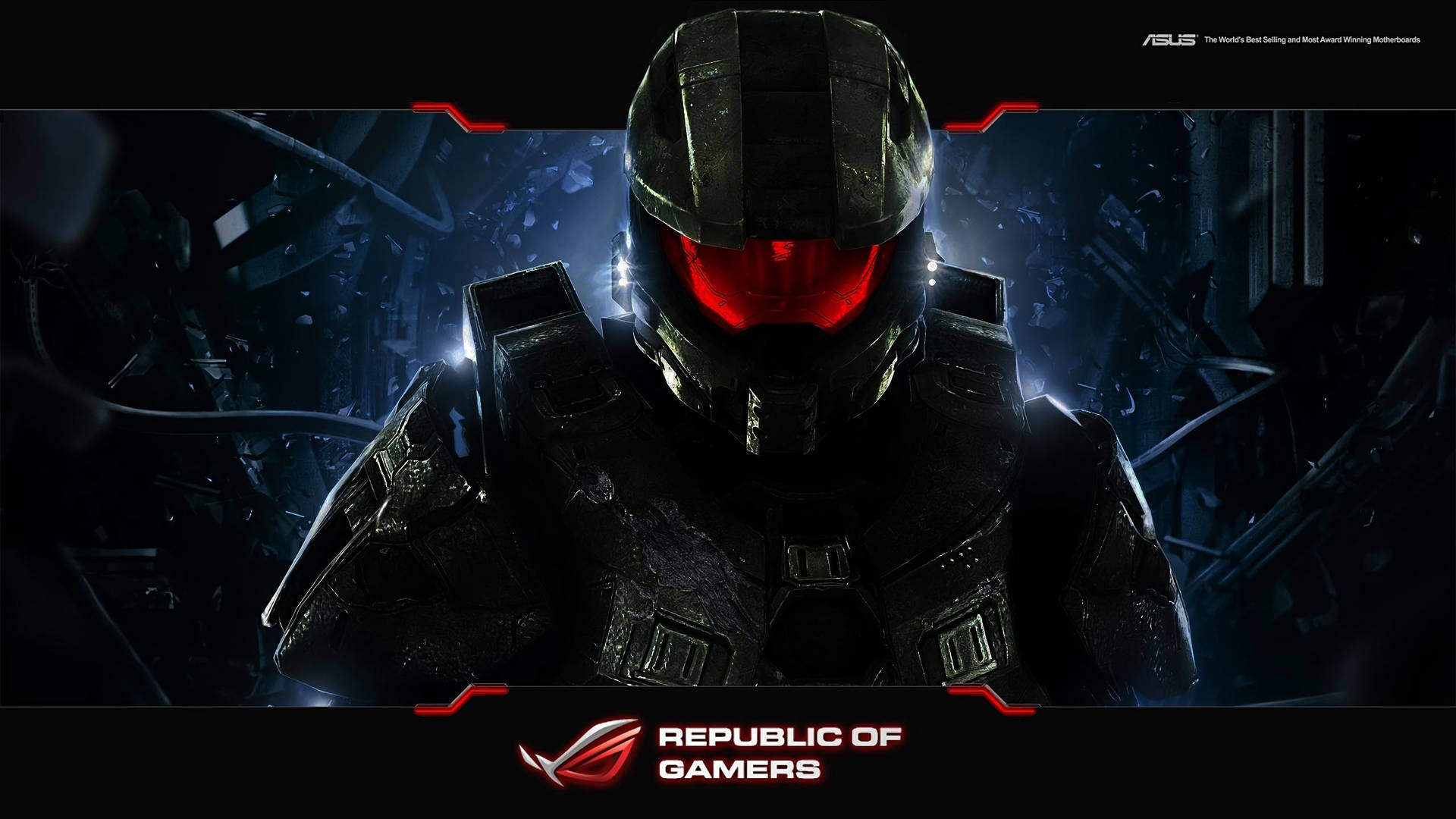 Asus Rog 4k Gaming Master Chief Background