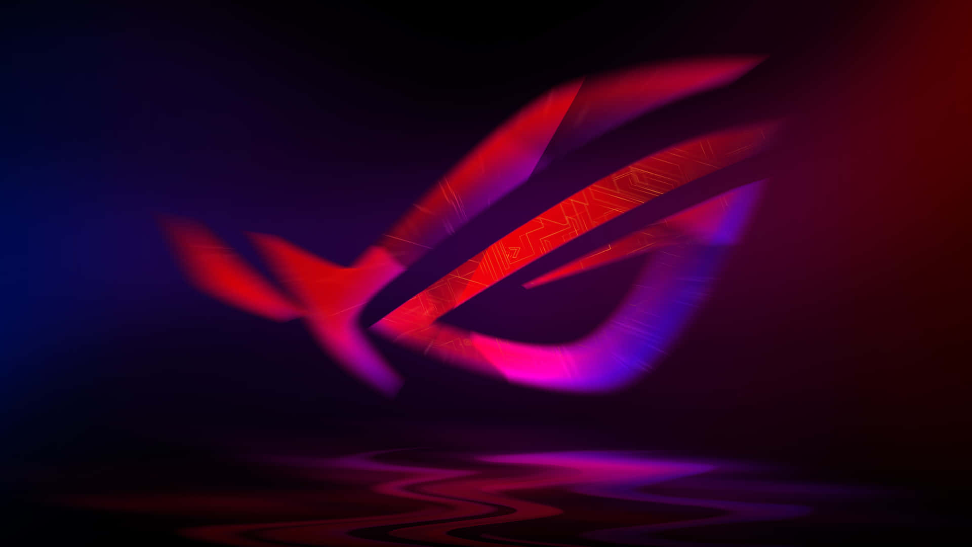 Asus Rog Logo On A Dark Background Background