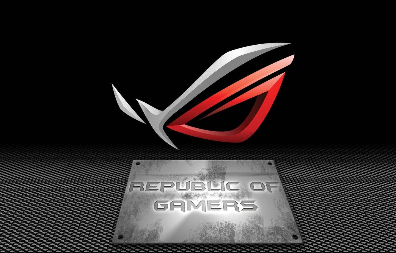 Asus Rog Logo With Sign Background