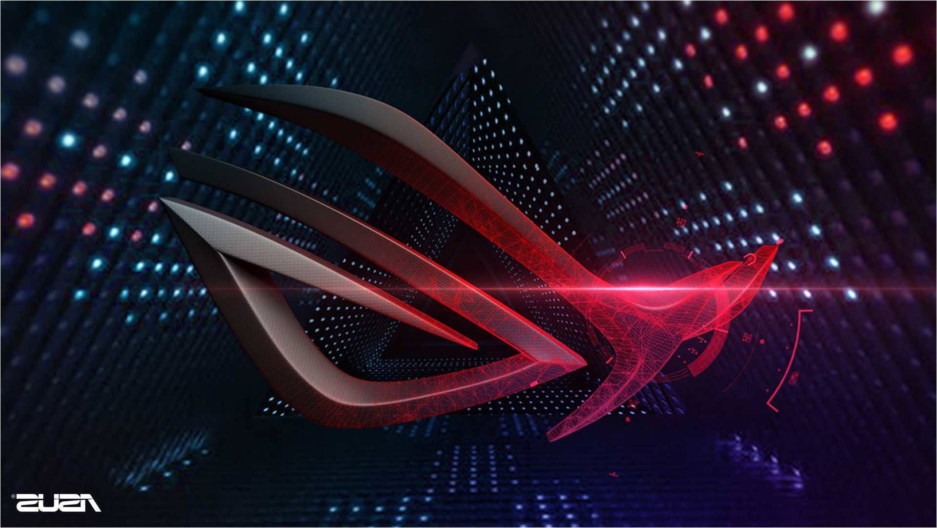 Asus Rog On Dotted Background Background
