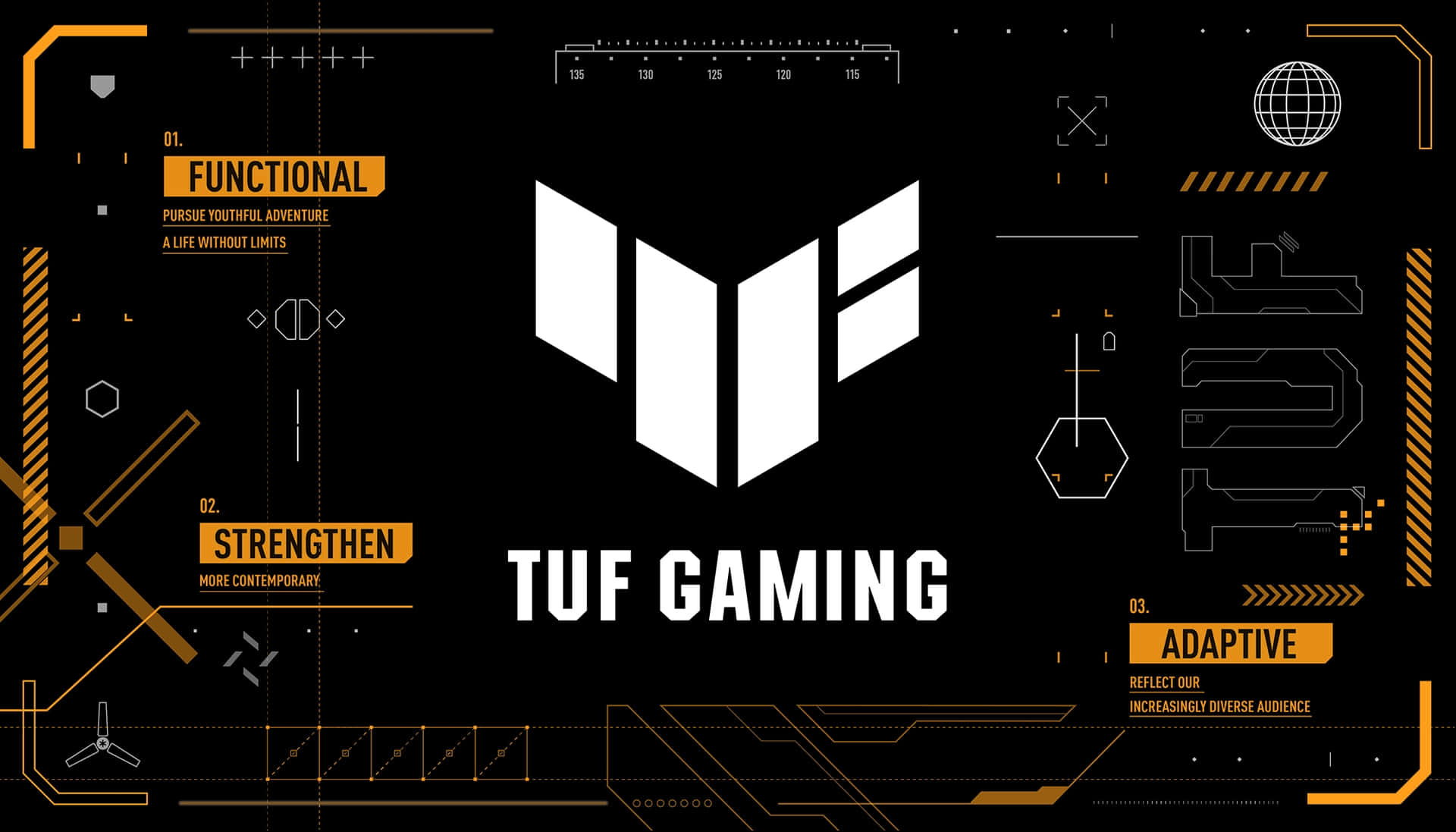 Asus T U F Gaming Brand Graphic Background