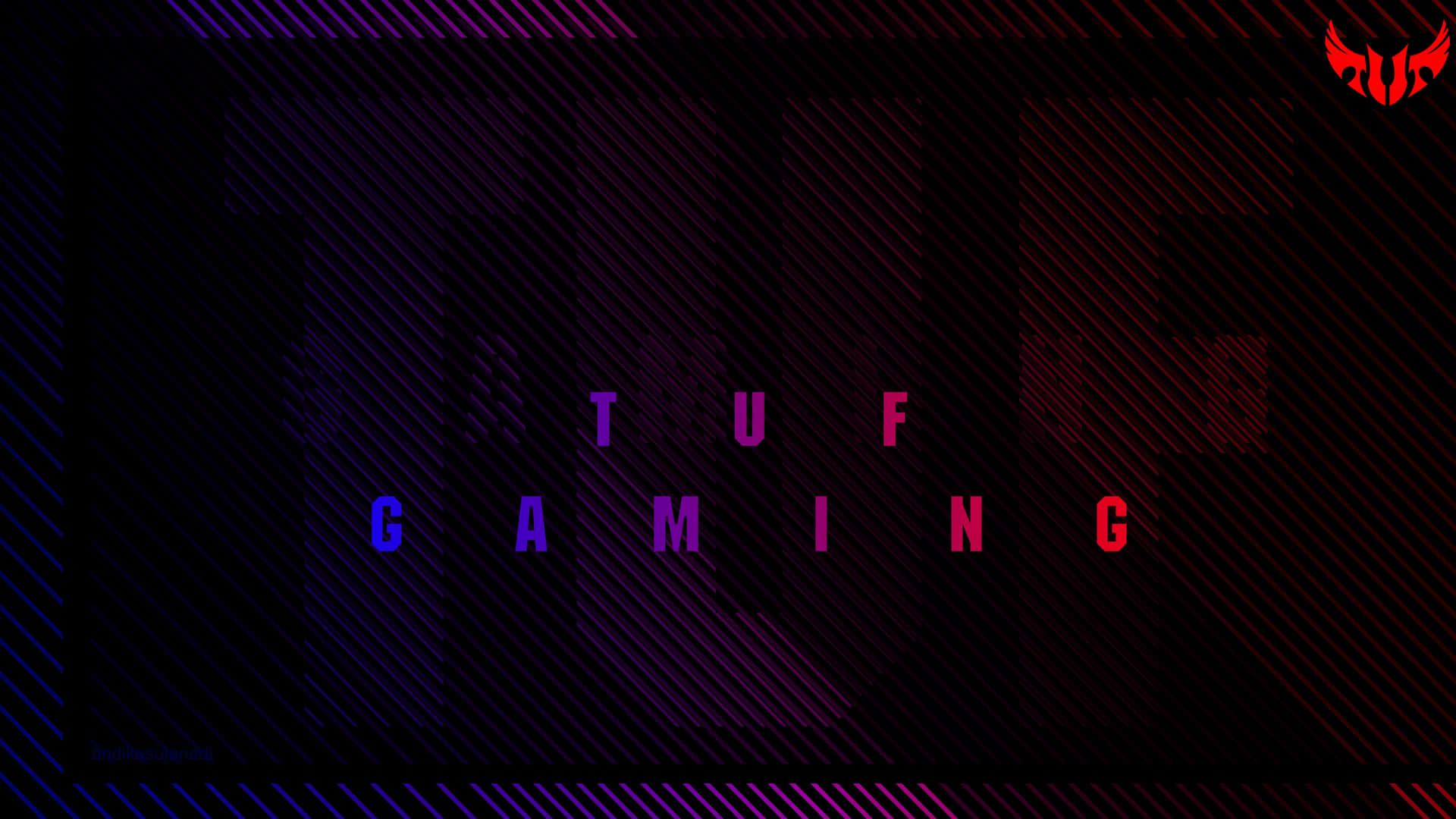 Asus T U F Gaming Logo Dark Background